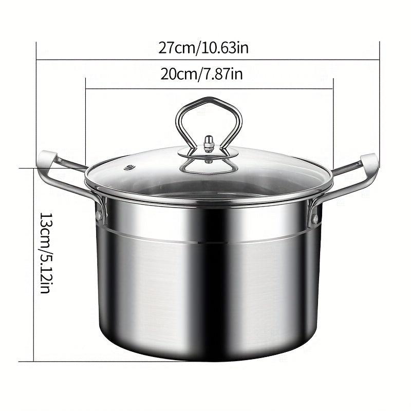 7.87'' Non-Stick Soup Pot with Stainless Steel Handle & Lid