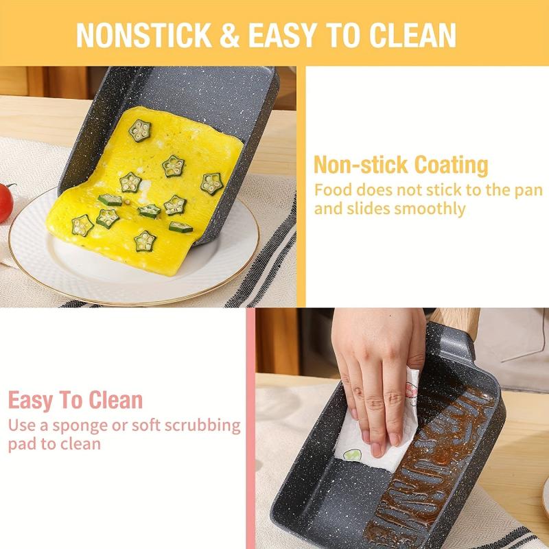 Tamagoyaki Pan Square Japanese Omelette Pan Non stick Egg Roll Pan