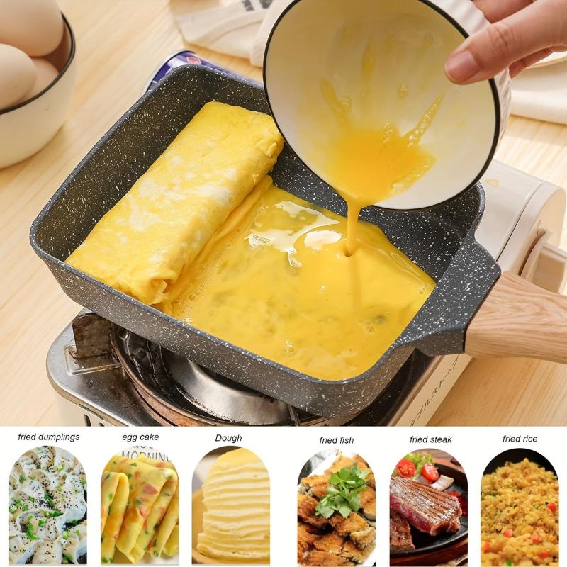 Tamagoyaki Pan Square Japanese Omelette Pan Non stick Egg Roll Pan