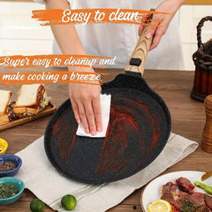 27cm Crepe Pan Nonstick Dosa Tortilla Pan Induction PFOA