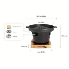 Portable Charcoal Grill Easy Cleaning Smokeless Indoor Outdoo