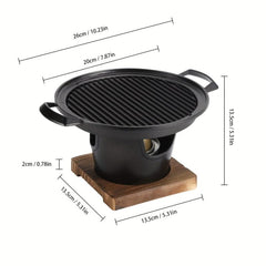 Portable Charcoal Grill Easy Cleaning Smokeless Indoor Outdoo