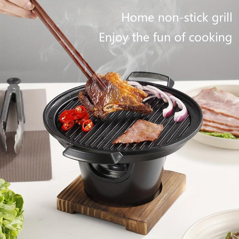 Portable Charcoal Grill Easy Cleaning Smokeless Indoor Outdoo