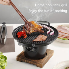 Portable Charcoal Grill Easy Cleaning Smokeless Indoor Outdoo