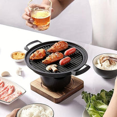 Portable Charcoal Grill Easy Cleaning Smokeless Indoor Outdoo