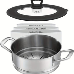 Universal Vented Glass Lid Set for Pots & Pans, 2-Pack