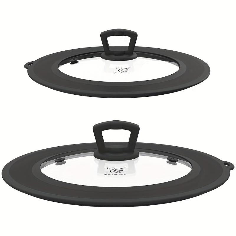 Universal Vented Glass Lid Set for Pots & Pans, 2-Pack