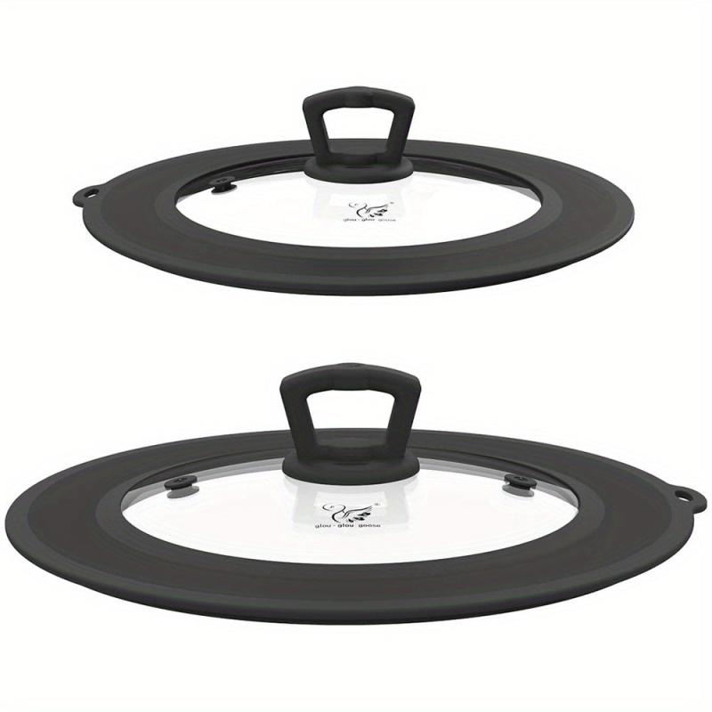 Universal Vented Glass Lid Set for Pots & Pans, 2-Pack