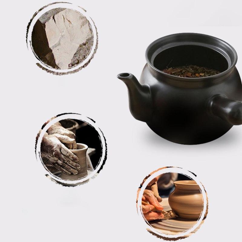 1pc Ceramic Casserole Pot Professional Potion Cooker with Sand Boil Pot