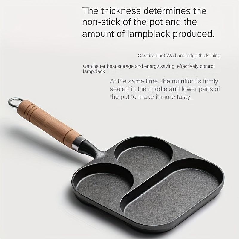 Cast Iron Breakfast Omelette Pot, Non-Stick, Healthy & Durable