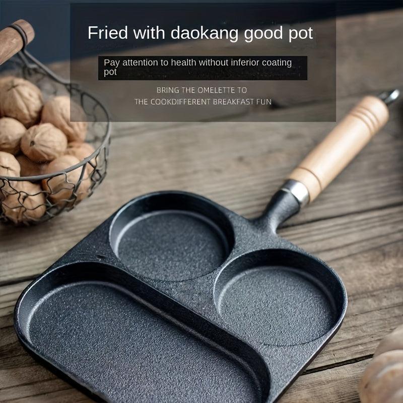 Cast Iron Breakfast Omelette Pot, Non-Stick, Healthy & Durable