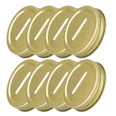 8pcs 70mm Stainless Steel Jar Lids - Storage and Piggy Bank Caps