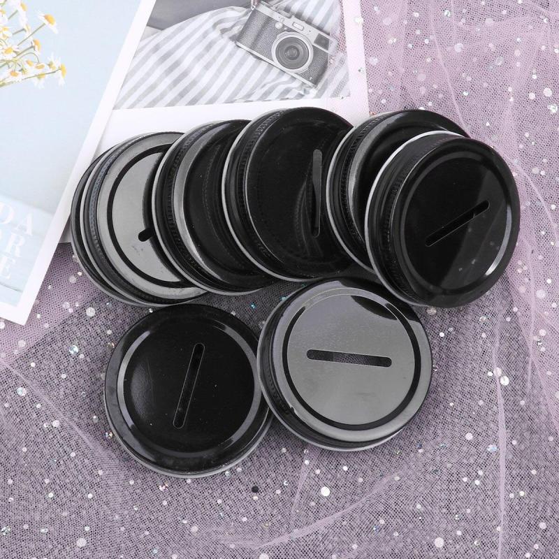 8pcs 70mm Stainless Steel Jar Lids - Storage and Piggy Bank Caps