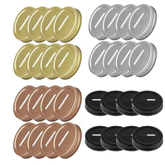 8pcs 70mm Stainless Steel Jar Lids - Storage and Piggy Bank Caps