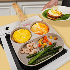 3-in-1 Frying Pan Nonstick Multifunctional Omelet Burger Breakfast Pancake Maker