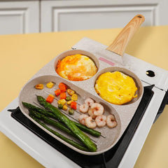 3-in-1 Frying Pan Nonstick Multifunctional Omelet Burger Breakfast Pancake Maker
