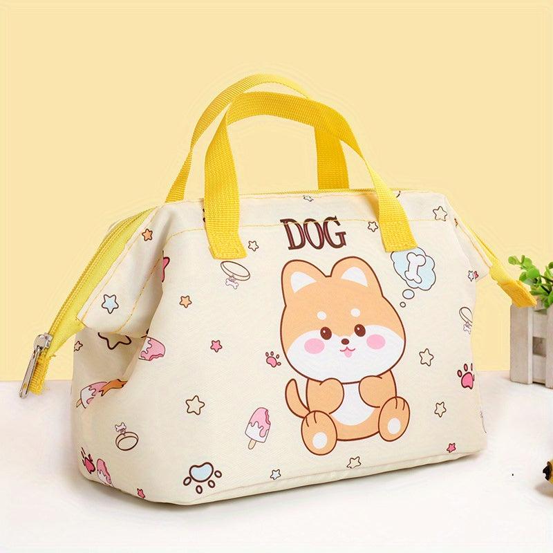 Cartoon Animals Lunch Box Bag Waterproof Bento Box Bag