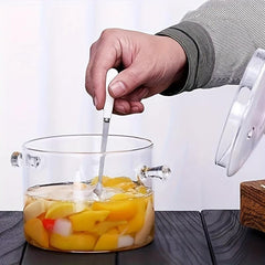 Glass Cooking Saucepan with Cover for Pasta Noodle Soup