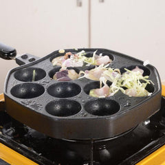 Takoyaki Pan 12 Holes Octopus Ball Maker Non Stick Cooking Plate Ebelskiver