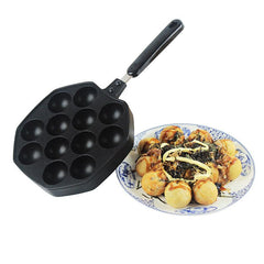 Takoyaki Pan 12 Holes Octopus Ball Maker Non Stick Cooking Plate Ebelskiver