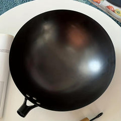 32cm Chinese Iron Wok Non Stick Frying Pot for Gas Stove & Induction Cooktop