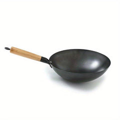 32cm Chinese Iron Wok Non Stick Frying Pot for Gas Stove & Induction Cooktop
