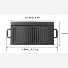 Cast Iron Reversible Griddle - Outdoor Cooking Skillet