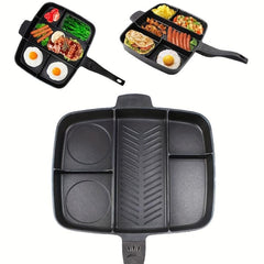 Non Stick Divided Meal Skillet 38 Grill Pan