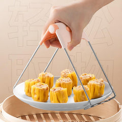 3pcs Hot Plate Gripper Stainless Steel Anti-scalding Clip Set