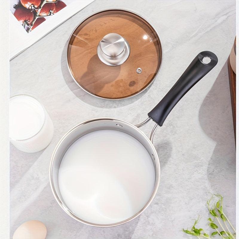 1pc Stainless Steel Saucepan 16-18cm Kitchen Utensils