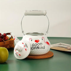 Flamingo Enamel Boiled Water Pot for Home and Office, 1.5L/2.0L Options