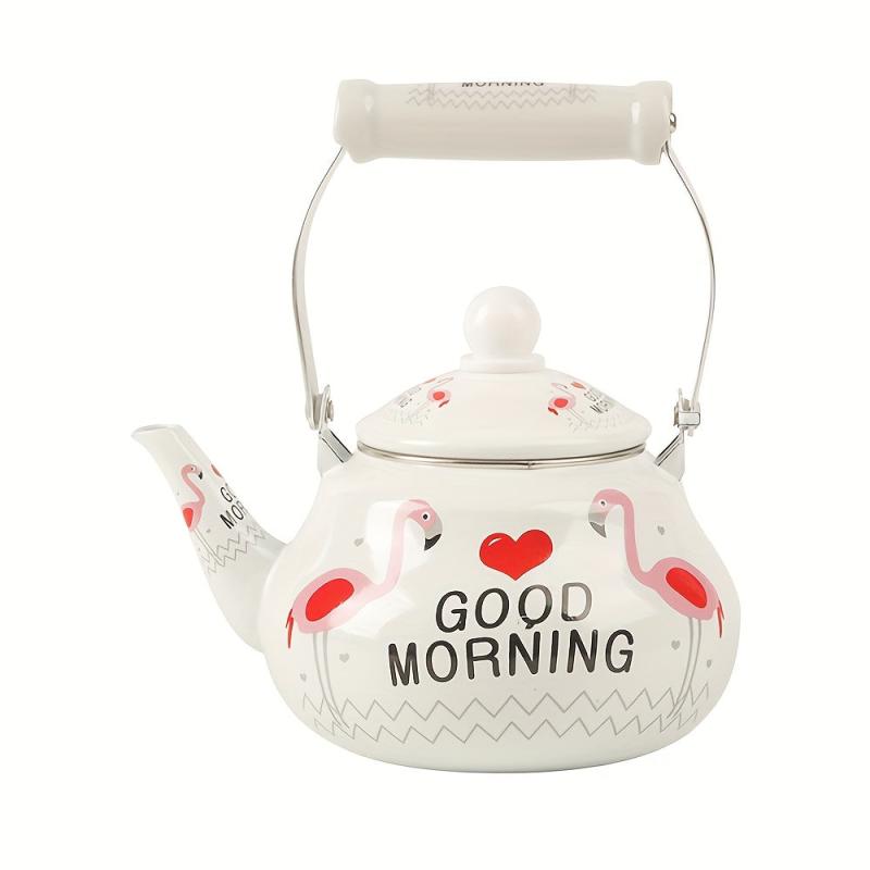 Flamingo Enamel Boiled Water Pot for Home and Office, 1.5L/2.0L Options