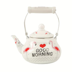 Flamingo Enamel Boiled Water Pot for Home and Office, 1.5L/2.0L Options
