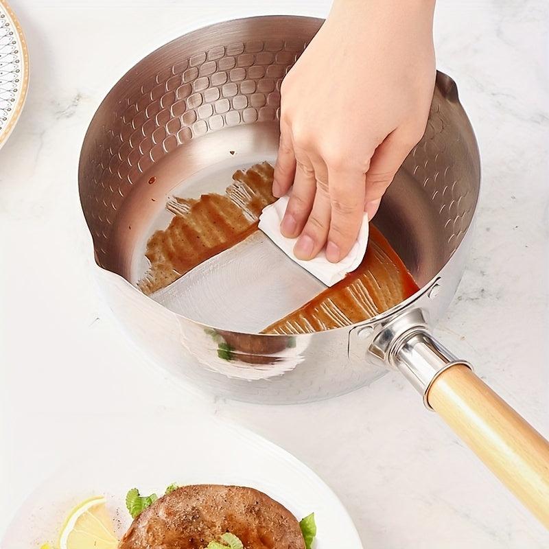 Stainless Steel Covered Small Cooking Pot Instant Noodle Pot