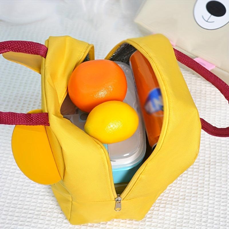 Large Capacity Cartoon Bento Bag Insulated Lunch Box Waterproof