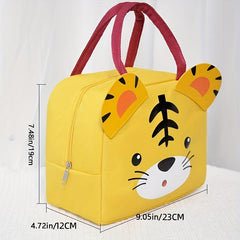Large Capacity Cartoon Bento Bag Insulated Lunch Box Waterproof