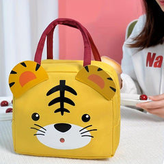 Large Capacity Cartoon Bento Bag Insulated Lunch Box Waterproof