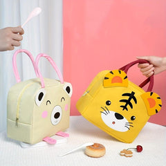 Large Capacity Cartoon Bento Bag Insulated Lunch Box Waterproof