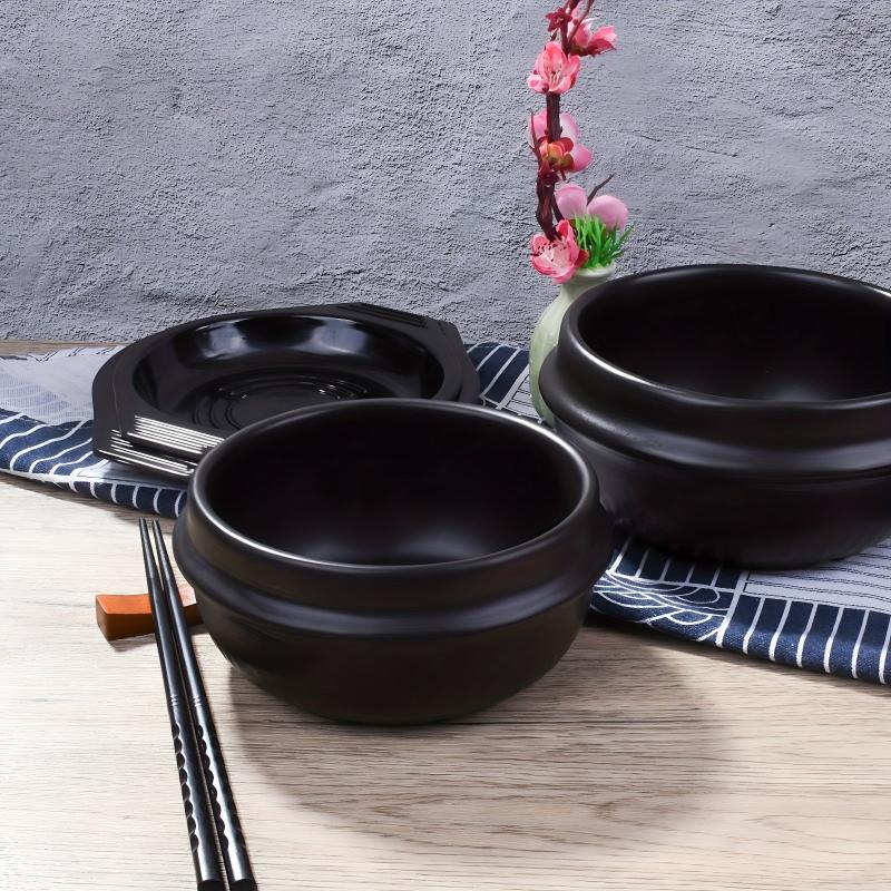 Stone Bowl With Tray Ceramic Hot Pot For Bibimbap Soup Stone