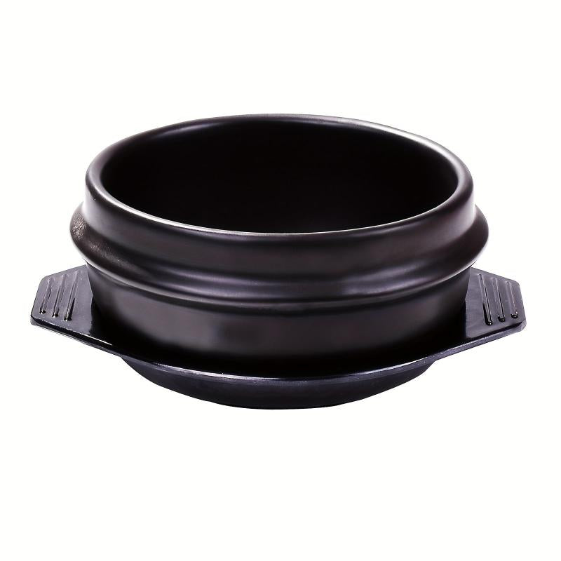Stone Bowl With Tray Ceramic Hot Pot For Bibimbap Soup Stone