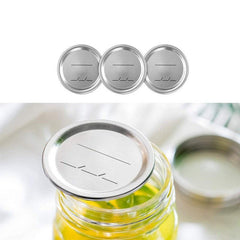 50pcs Mason Jar Canning Lids 86mm Reusable Split Golden