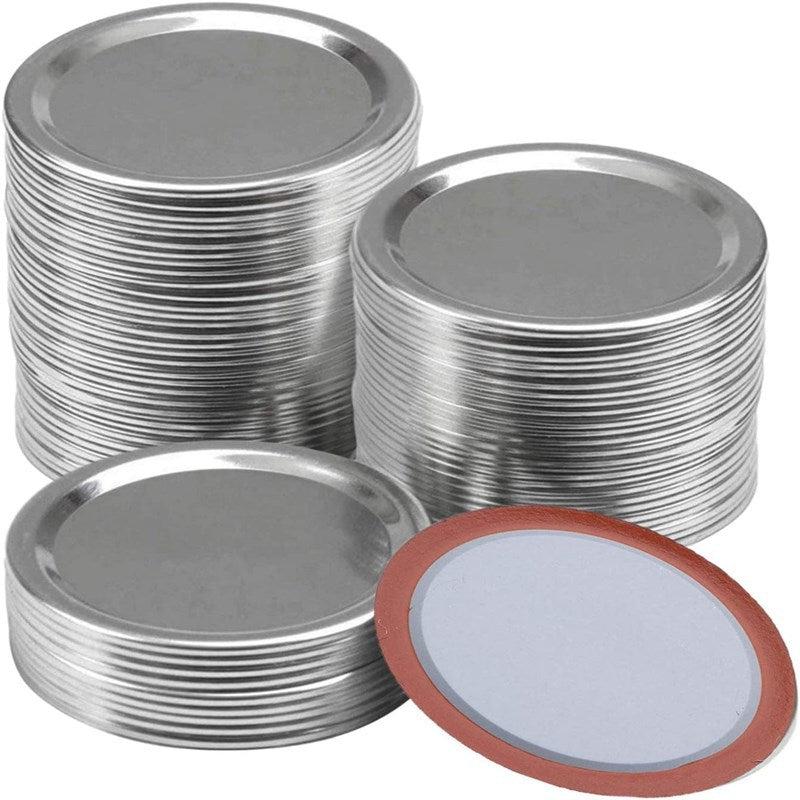 50pcs Mason Jar Canning Lids 86mm Reusable Split Golden