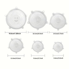 Silicone Stretch Lids Reusable Food Bowl Covers Multifunctional Fresh Keeping