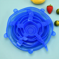 Silicone Stretch Lids Reusable Food Bowl Covers Multifunctional Fresh Keeping