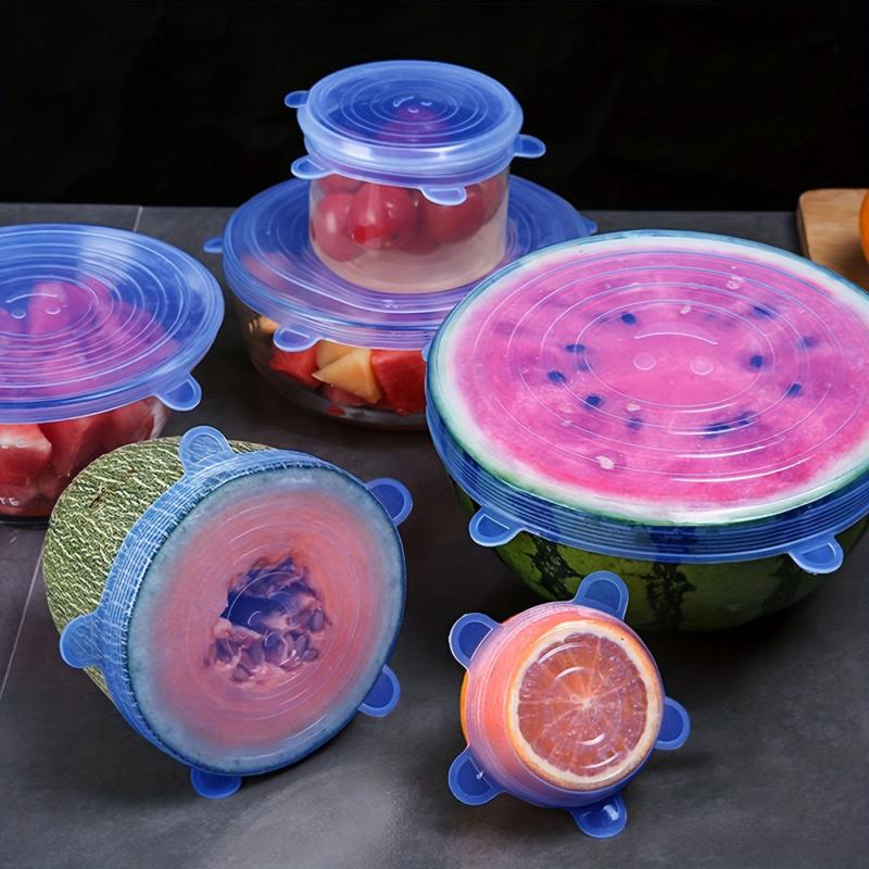Silicone Stretch Lids Reusable Food Bowl Covers Multifunctional Fresh Keeping