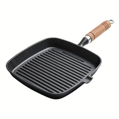 Cast Iron Square Grill Pan 22cm Pre Seasoned Skillet Pan