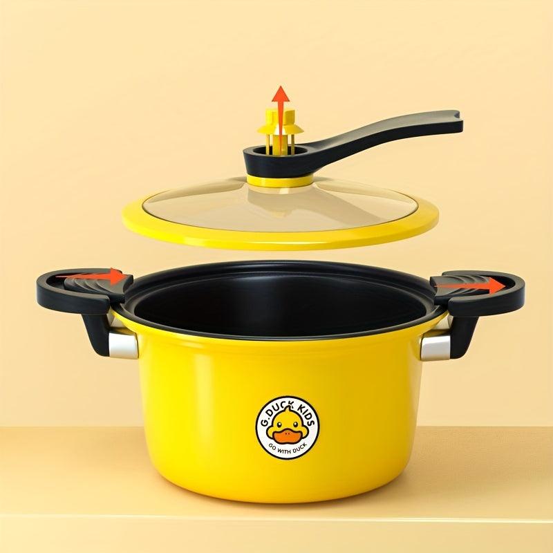 Pressure Cooker Saucepan Soup Pot Glass Cover Ergonomic Handle Braisers Stew Pot