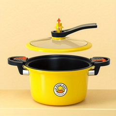 Pressure Cooker Saucepan Soup Pot Glass Cover Ergonomic Handle Braisers Stew Pot