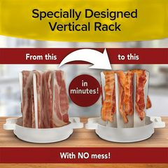 High Temp Resistant Bacon Grill for Microwave Cooking