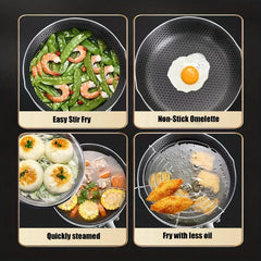 316 Stainless Steel Frying Pan with Non-stick Coating